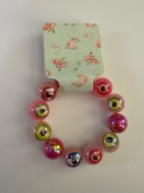 Eyeball Bead Stretch Bracelet